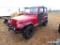 1987 Jeep Wrangler 4WD s/n 2BCCV8118HB544052: Soft Top 5-sp. 146K mi.