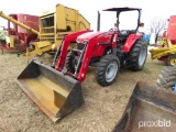 Massey Ferguson 4608 MFWD Tractor s/n EJJ93845: MF 921X Loader 1438 hrs