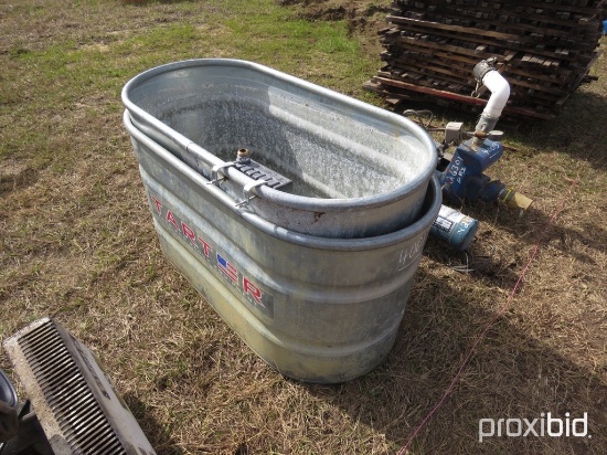 (2) 100-gallon Water Troughs