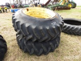 (2) Tractor Tires and Wheels