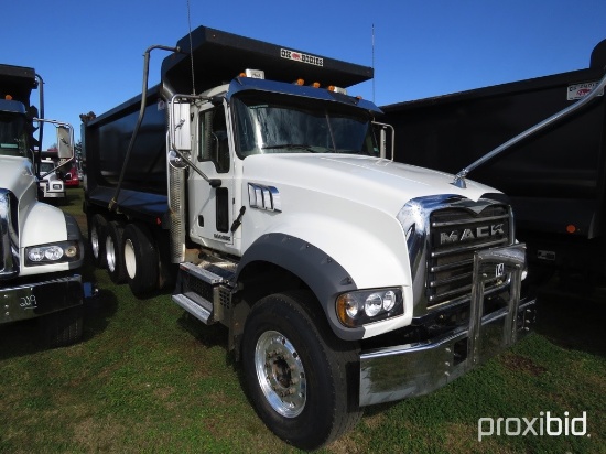 2018 Mack Granite GU713 Tri-axle Dump Truck, s/n 1M2AX07C8JM040056 (Title D