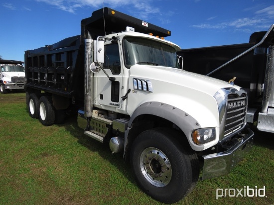 2015 Mack GU713 Tandem-axle Dump Truck, s/n 1M2AX04C9FM023844: MP7-405M Eng