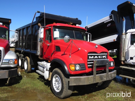 2007 Mack Granite CV713 Tri-axle Dump Truck, s/n 1M2AG11C67M058109 (Title D