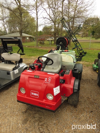 2006 Toro MultiPro 1200 Sprayer, s/n 260000338: 160-gal. Tank, Folding Spra