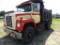 1985 Ford 9000 Single-axle Dump Truck, s/n 1FDXR90J3FVA60797: 9-sp.