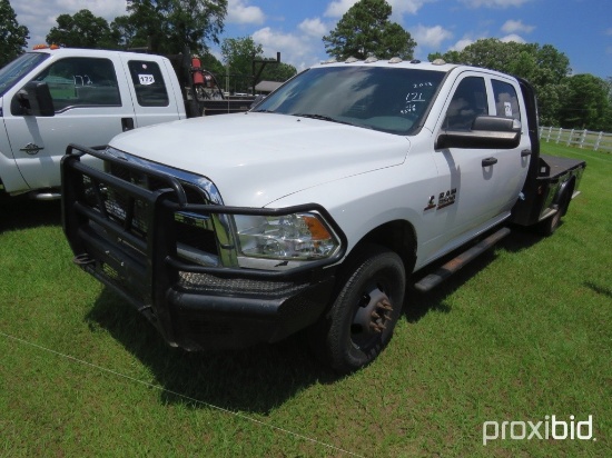 2013 Dodge Ram 3500 4WD Flatbed Truck, s/n 3C7WRTCL4DG529348: Cummins 6.7L