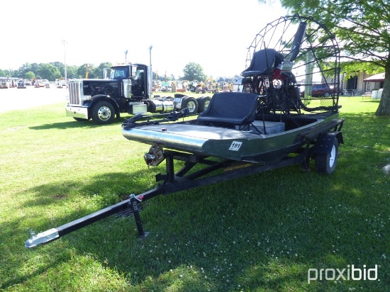 Airboat (No Title - Bill of Sale Only): 14' x 80", New 350 Eng., Trolling M