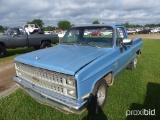 1982 Chevy C10 Pickup, s/n 1GCDC14C6CF300727 (No Title - Bill of Sale Only)