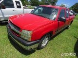 2004 Chevy Silverado Pickup, s/n 2GCEC19V141171772: Ext. Cab, Odometer Show