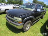 2002 Chevy 1500 Pickup, s/n 1GCGK13U42F224191 (Title Delay): 4-door, Odomet