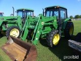 John Deere 6420 MFWD Tractor, s/n LV6420V324601: C/A, JD 640 Loader, Meter