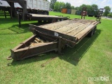 Shopbuilt Trailer (No Title - Bill of Sale Only): T/A, Pintle Hitch, Doveta