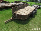 Shopbuilt 5x12 Trailer (No Title - Bill of Sale Only): T/A, Sides, Pintle H