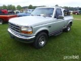 1992 Ford F150 Pickup, s/n 1FTCF15N6NKB04557: Flareside, 5.0L Eng., Odomete