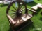 Teak Wagon Wheel Bench