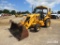 JCB 214 4WD Loader Backhoe, s/n E0466578: 4-post Canopy