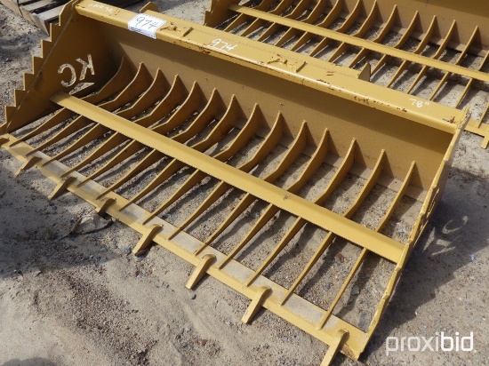 New 78" Skeleton Bucket for Skid Steer