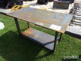 Heavy-duty 30x57 Welding Shop Table w/ Shelf