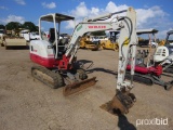 2015 Takeuchi TB230 Mini Excavator, s/n 130000310: Canopy, Aux. Hydraulics,