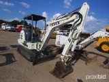 2003 Terex HR16 Mini Excavator, s/n 3683: 4-post Canopy, Blade, Meter Shows