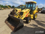 2005 New Holland LB75B 4WD Extendahoe, s/n 031054283: Encl. Cab, 4-in-1 Loa