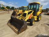 2005 New Holland LB75B 4WD Extendahoe, s/n 031054198: Encl. Cab, 4-in-1 Loa