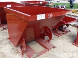 Heavy-duty 1.75 cu yd Self-dumping Hopper: 6000 lb. Cap.