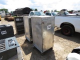 (2) Aluminum Food Warming Boxes on Wheels