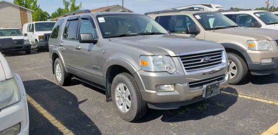 2008 Ford Explorer XLT SUV, s/n 1FMEU73818UA90697: 4wd, Gas Eng., 4-door, G