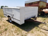 Utility Body Trailer, White, No tag receipt, No title, BOS only