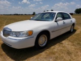 2000 Lincoln Town Car, VIN - 1LNHM81W44932834,Showing 61k Miles, Title is in