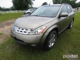 2004 Nissan Murano, s/n JN8AZ08W64W337704: 4-door, All Wheel Drive, Odomete