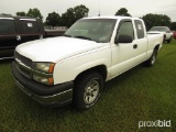 2005 Chevy 1500 4WD Pickup, s/n 1GCEK19B15E257379: Ext. Cab, Odometer Shows