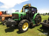 John Deere 7130 Tractor, s/n L07130H586689: C/A, 6-cyl. Diesel, 16-sp. Powe