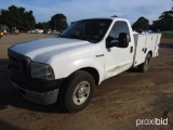 2005 Ford F250 Pickup, s/n 1FTNF20575EB30833: 2wd, Utility Bed, Odometer Sh