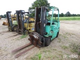 Mitsubishi FGC40 Forklift, s/n 6SM00473 (Salvage): LP Gas, 9000 lb. Cap.