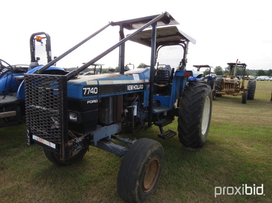 New Holland 7740 Tractor, s/n 06009B: 2wd, 4-post Canopy (Owned by MDOT)