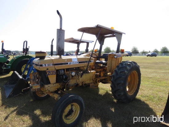 Ford 5610 Tractor, s/n BD51226: Meter Shows 1734 hrs