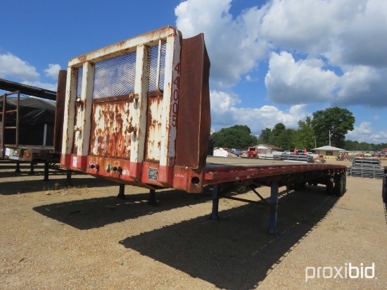 1990 Fontaine 44' Flatbed Trailer, s/n 13N144201L1548323 (No Title - Bill o