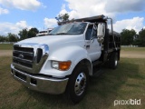 2006 Ford F750 XL Single-axle Dump Truck, s/n 3FRXF75P66V246369: Super-duty