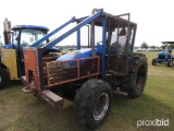 New Holland TB110 MFWD Tractor: Caged Cab, Forestry Pkg., Winch
