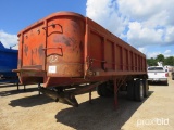 1981 Palmer 22' End Dump Trailer, s/n 1P922SS23BA003099 (Title Delay): T/A,