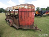 16' Cattle Trailer (No Title - Bill of Sale Only): T/A