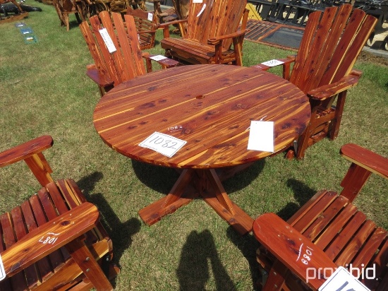 Round Cedar Table