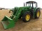 2013 John Deere 6140M MFWD Tractor, s/n 1L06140MADH783804: C/A, JD H360 Loa