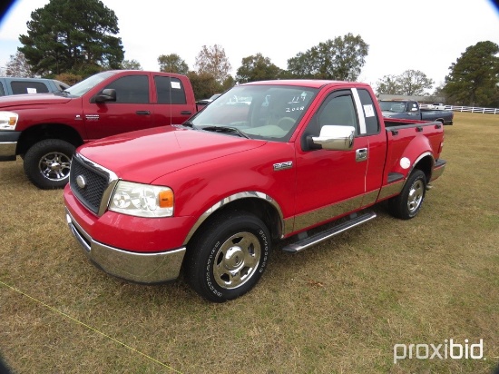 2008 Ford F150 XLT Pickup, s/n 1FTRF02538KC58494: 2wd, 5.4L Eng., Odometer