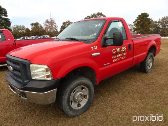 2006 Ford F250 4WD Pickup, s/n 1FTSF21P36EC81642: 6.0 Diesel Eng., Auto, Od