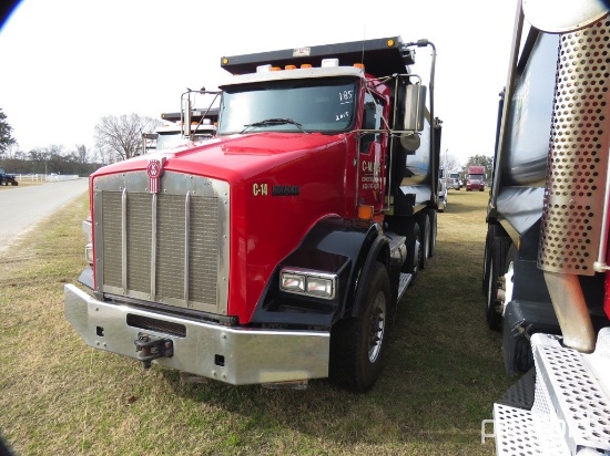 2015 Kenworth T800 Tri-axle Dump Truck, s/n 1NKDX4EX2FJ423304: Cummins ISX