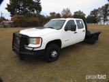 2013 Chevy 3500HD 4WD Flatbed Truck, s/n 1GD422C8XDF234993: Duramax Diesel,