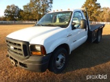 2006 Ford F350 Flatbed Truck, s/n 1FDWF36P26EC12453: Powerstroke Diesel Eng